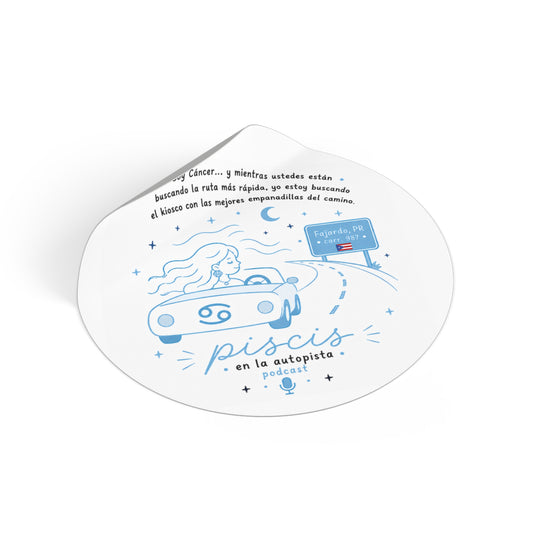 Sticker Waterproof de Vinyl – Cáncer en la Autopista.