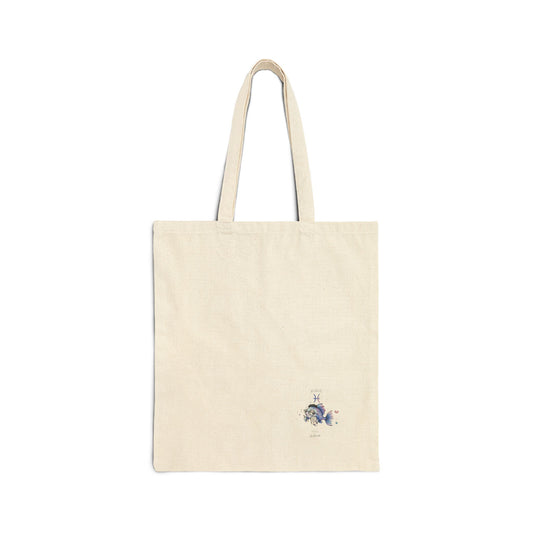 Zodiac Fire Signs Tote Bag — "Leo the Elegant, Aries the Fiery, Sagittarius the Philosopher" Cotton Canvas